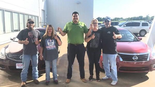 Happy Customers at Fenton Nissan West, a Nissan Dealership in OKC