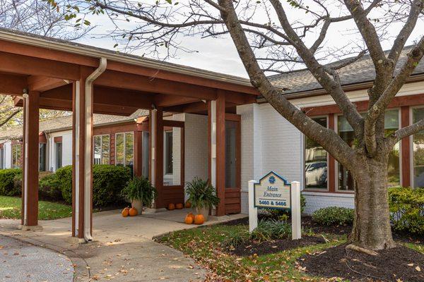 Winter Growth - Ruth Keeton House Assisted Living Entrance