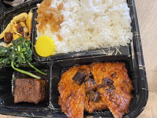 Pork chop bento