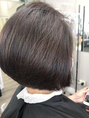 Bob cut with color