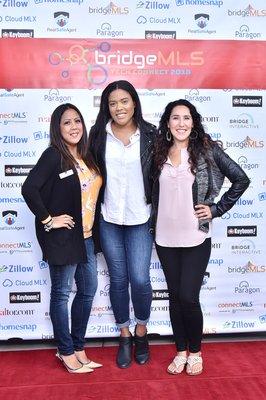 Jennifer Diaz and Maribel Herrera with our assistant Bree at the 1st annual Tech Connect in Emeryville, CA.