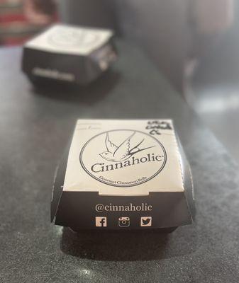 Cinnaholic packaging