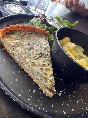 Mushroom quiche