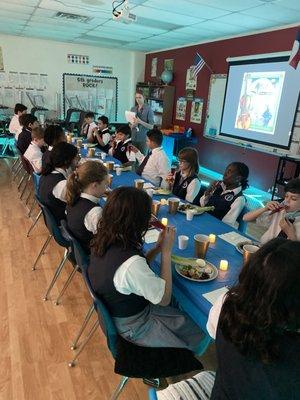 6th Grade History Seder Meal