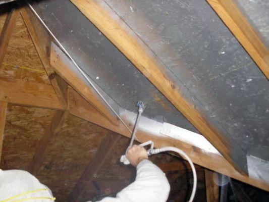 Installing Liquid Foil Radiant Heat Barrier