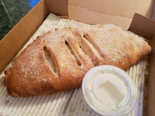 Chicken bacon ranch calzone