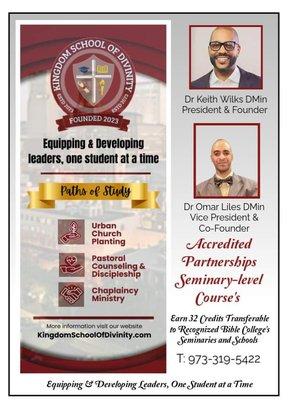 Concerning Kingdom School of Divinity Accredited Partnership for Prospective students.