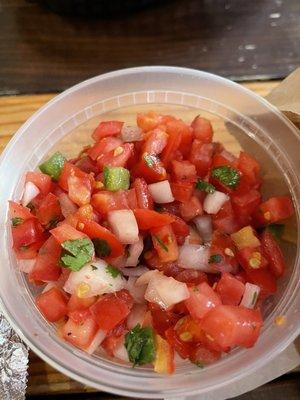 The Pint of Salsa seemed more like pico.