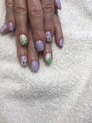 Gel powder DND with design