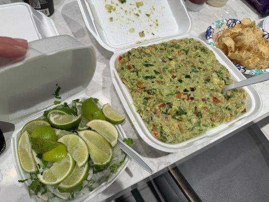 The large guacamole is huge and absolutely amazing!!!