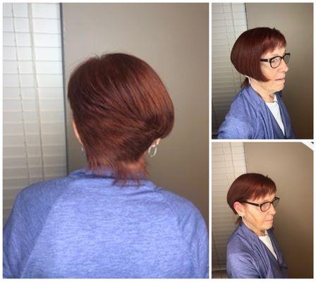 Beautiful haircut and color