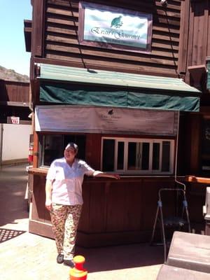 Chef Evan in front of the Bistro