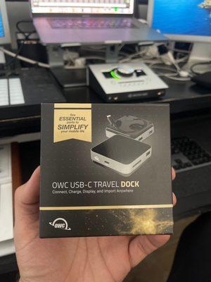 Thank you for recommending this travel Dock! It works great!!!