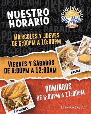 Este es nuestro HORARIO Maracucho!