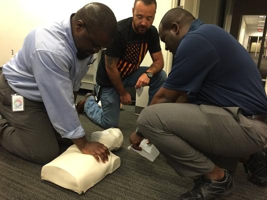 CPR Class including Child CPR. Thanks for taking our class guys!