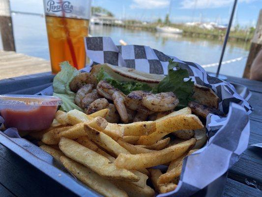 Blackened Shrimp Po-boy