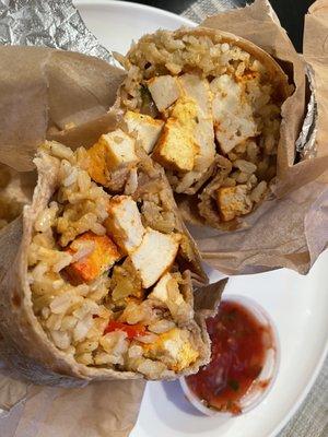 Veggie and Tofu Burrito