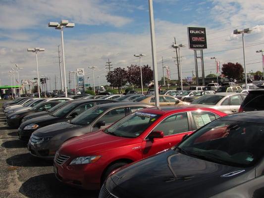 Suntrup Buick GMC's pre-owned lot.