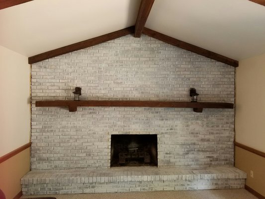 Fireplace Makeovers: We can change the color of brick and stone!