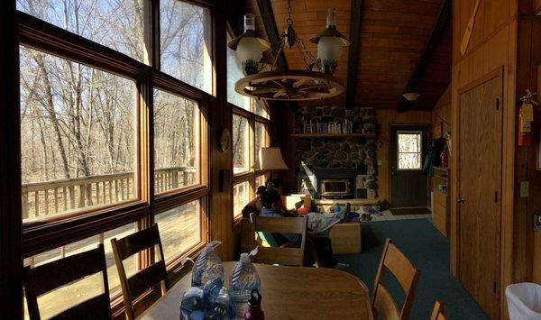 Cabin dining/living room