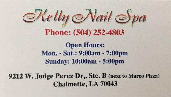 Kelly's nail spa