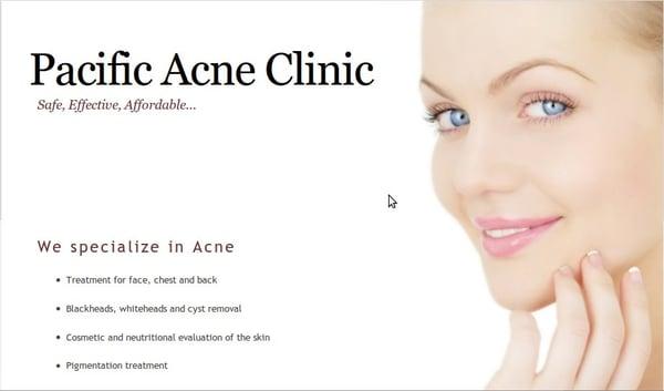 Pacific Acne Clinic; Safe, Affrodable and Effective Acne Treatment