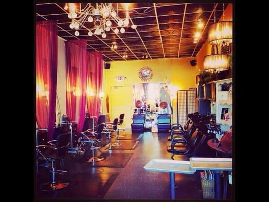 Inside the salon