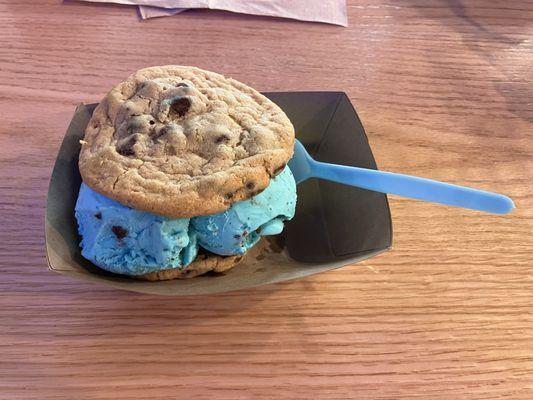 Chocolate Chip cookies with Bear Batter ice cream