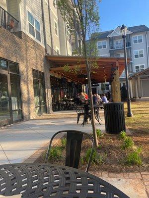 Covered patio seating!