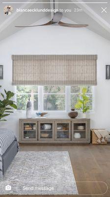 Custom Roman shades