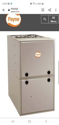 Payne gas furnace