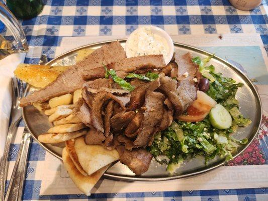 Delicious beef / lamb platter