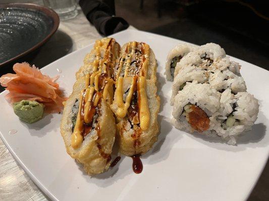 Monster roll & Spicy Tuna roll