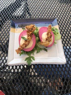 Beet Deviled Eggs