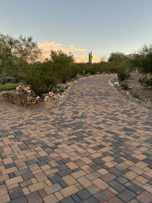 Finished driveway