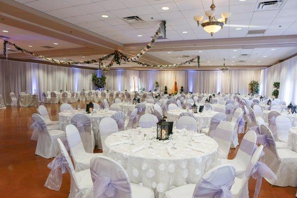 Indoor Reception Hall with seating for 300+