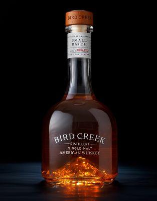 Bird Creek bottle with mt adams in the bottom