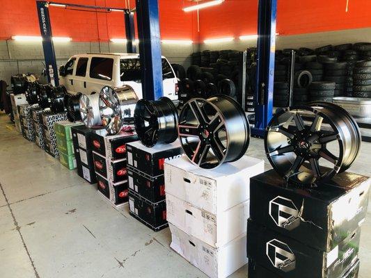 Rims, tires, lift kits, lowering kits, automotive repair