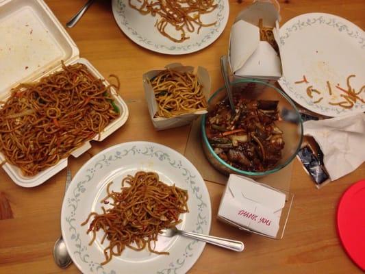 Veg Lo Mien, Ginger Scallion Lo Mien , spicy Lo Mien, Garlic Eggplant