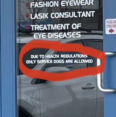 SO PEOPLE NEEDING AN EYE EXAM ARE JUST OUT OF LUCK. lol