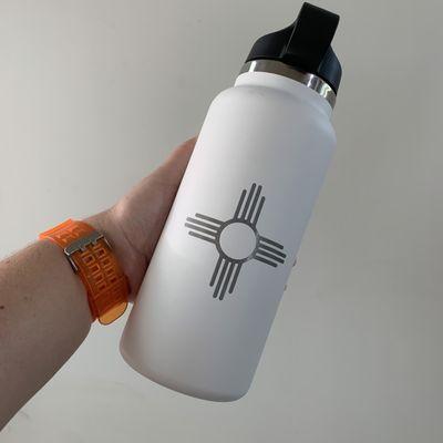 Zia Symbol Engraved Hydro Flask