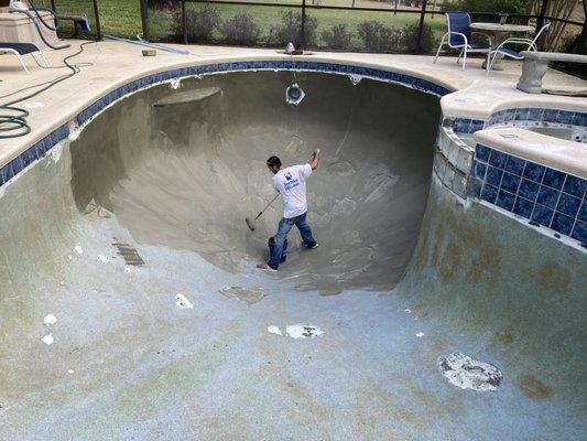 Swimming pool remodeling