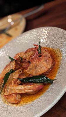 Prawns in chili oil