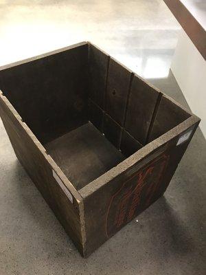 Antique winery box