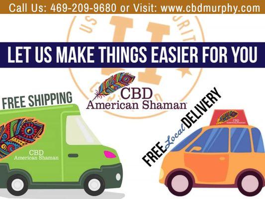 Free Curbside Pick Up, ToGo Orders, Free Local Delivery & Free Shipping!