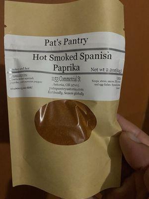 Hot smoked Spanish paprika