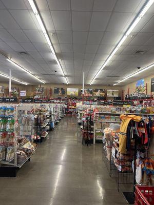 aisle in store