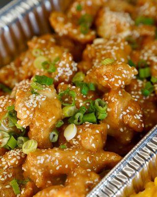 Sesame chicken bites