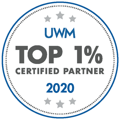 Top 1%.  Awarded exclusively to the top 1% producing loan officers in our entire UWM network.