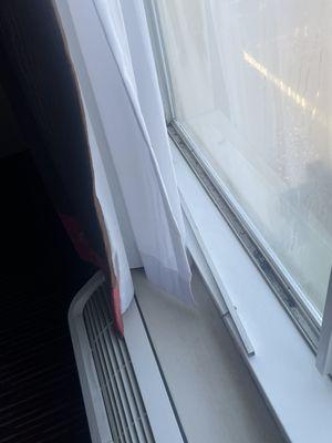 Broken window sill